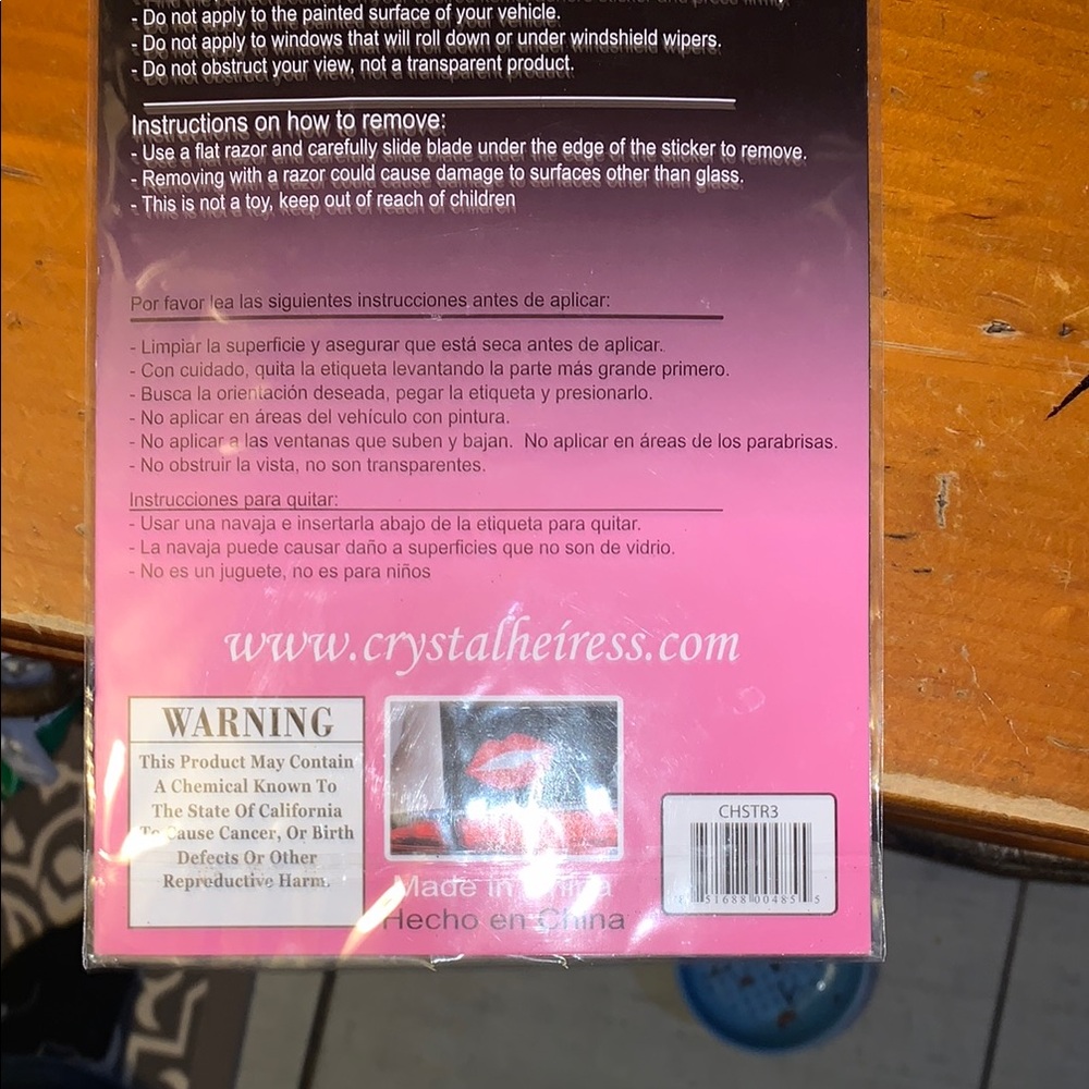 Pink and Silver Rhinestone Strips - Picture 6 of 7